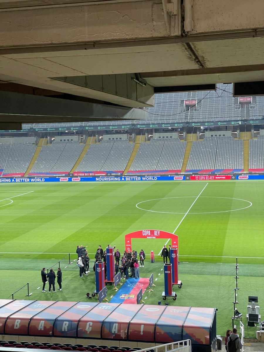 Producción de un evento en un gran estadio de fútbol